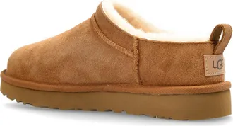 UGG Womens Australia Slipper Brown Suede Rubber Sole
