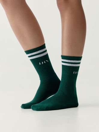 Born Court Socks Grass Green/White