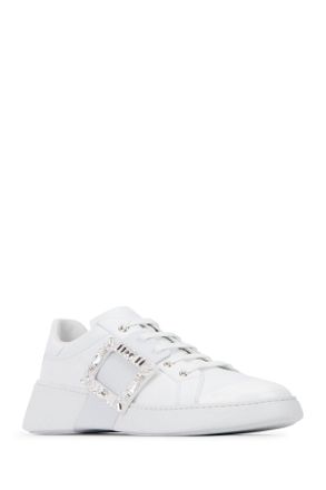 Roger Vivier Womens Viv Skate Strass Buc B001 Calfskin Fgl Sneaker