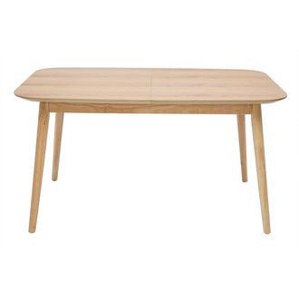 Miliboo Miliboo - Mesa Rectangular Extensible Con Extensiones Integradas De Roble Claro 140-170 Cm Ank