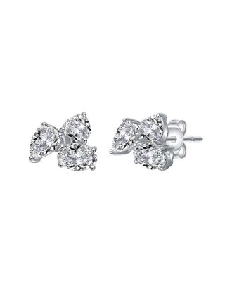 Genevive Silver Cz Studs
