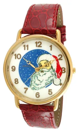 Peugeot Novelty Santa Claus Christmas Watch- 40MM in Red at Nordstrom