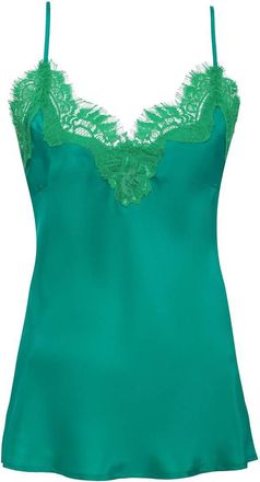 Gold Hawk Womens Claire Coco Cami In Meadow Green/cottage Green
