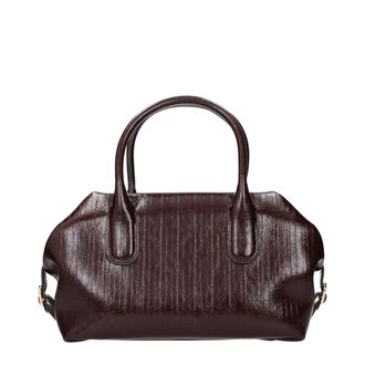 Themoir&egrave; Brown Leather Womens Handbag