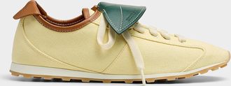Jacquemus Mens Les Tennis leaf lace-guard sneakers Men