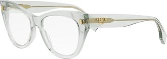 Fendi Roma Optisch Montuur - unisex - Brillen - Groen - ONE Size - Accessoires
