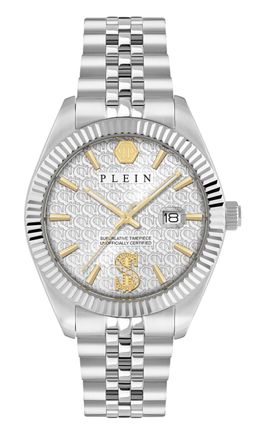 Philipp Plein Date Superlative Heren Horloge Zilverkleurig PWMFA0725
