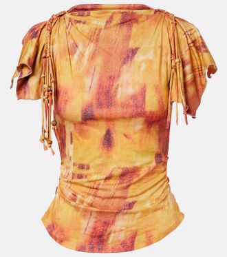 Isabel Marant Top Jazia in cotone con stampa
