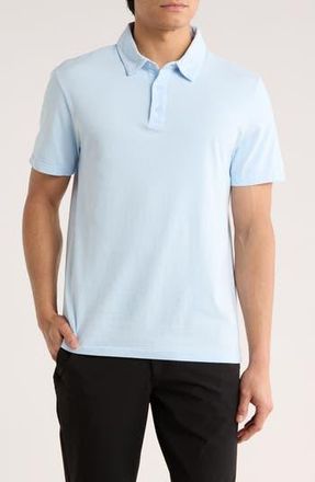 Vince Garment Dyed Cotton Polo in Pale Blue at Nordstrom Rack, Size Xx-Large