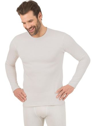 Trigema Longsleeve TRIGEMA TRIGEMA Langarm Funktionsshirt, Herren, Gr. XXL, weiss (wei&szlig;), Aussenseite: 100% Baumwolle, Innenseite: 66% Baumwolle, 22% Polyeste