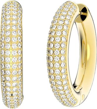 Swarovski Paar Creool Oorbellen Dextera- 5618305 - Dames - Oorbellen - Geel - ONE Size - Accessoires