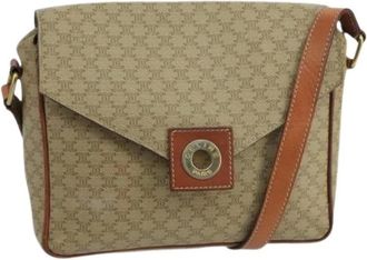 Celine Pre-owned Cross Body Bags, female, Beige, Size: ONE SIZE Pre-owned Vintage Canvas Cross Body Bag