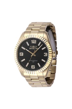 Invicta Specialty 47458 Heren Horloge - Quartz Uurwerk - Roestvrij Staal met zwarte Wijzerplaat - 43mm