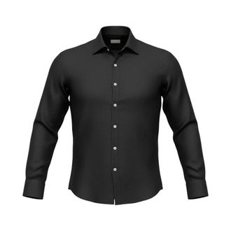 Sonrisa Casual Shirts, male, Black, Size: 3XL Leinenhemd
