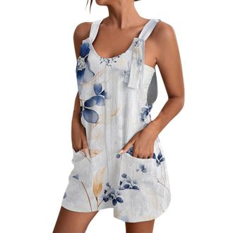Generic Loose Jumpsuits for Maternity Shorts - Wide Leg Jumpsuit for Women Floral Short - PetiteJumpsuit LadiesJumpsuits Size 14 Romper Suit Playsuit Size 18 