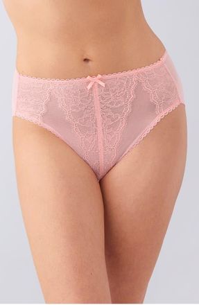 Wacoal Retro Chic High Cut Briefs in Apricot Blush at Nordstrom, Size Xx-Large