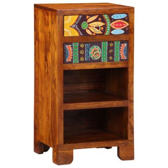 Berkfield Home Telephone Stand Honey Brown 40x35x75 cm Solid Wood Acacia | Size: 40 x 35 x 75 cm
