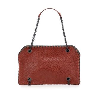 Bottega Veneta Pre-owned Shoulder Bags, female, Red, Size: ONE SIZE Pre-owned Leather Top Handle Bag