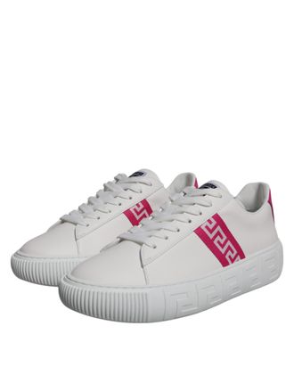 Versace Greca Logo Platform Sneaker - White