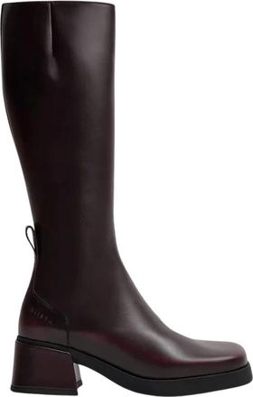 Miista Brunildha Laarzen - Dames - Hoge Laarzen - Rood - 37 EU - Leer - Schoenen
