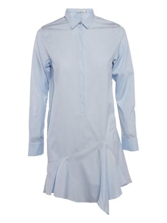 Dior Abito midi asimmetrico a righe 2024 - Blu