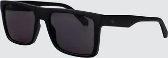Calvin Klein Jeans Occhiali da sole aviatore in acetato nero con monogramma
