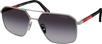 Prada Zonnebril Linea Rossa PS A50S - Heren - Zonnebrillen - Grijs - ONE Size - Accessoires