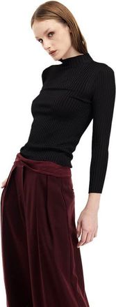 Mother of All Elena Turtleneck Knit Top in Black at Nordstrom, Size Medium Eu