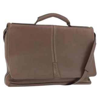 Loewe Pre-owned Business Bag - Dames - Vintage Schoudertas - Bruin - ONE Size - Leer - Vintage