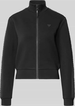 Guess Regular Fit Sweatjacke aus Viskose-Mix in Black, Gr&ouml;&szlig;e XL