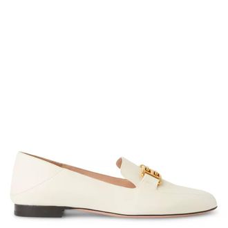 Bally Ellah Loafers In Plain Leather, Brand Size 35 ( US Size 4.5 )