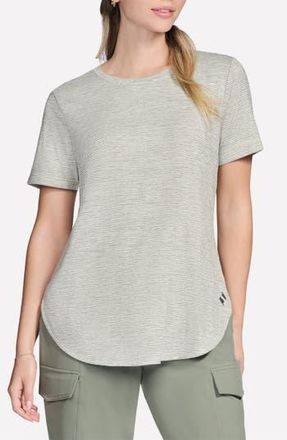 Skechers GoWalk Stripe Tunic T-Shirt in Agave/Ice Stripe Swift Stripe at Nordstrom Rack, Size Medium