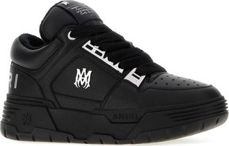 Amiri Mens Black Leather Ma-1 Sneakers