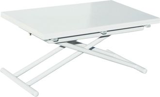 Home Heavenly Mesa centro convertible en mesa comedor color blanco
