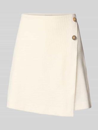 Ichi Minirock mit Strukturmuster Modell KATE in Offwhite, Gr&ouml;&szlig;e M