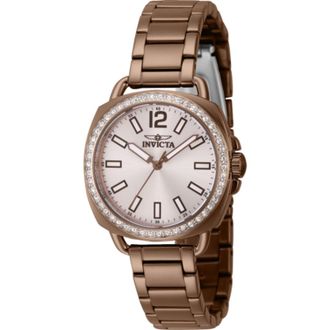 Invicta Wildflower Quartz Crystal Silver Dial Ladies Watch 46344