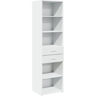 vidaXL Aparador De Madera De Ingenier&iacute;a Blanco 50x425x185 Cm