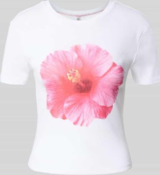 Only Regular Fit T-Shirt aus reiner Bio-Baumwolle Modell PRINCESS in Weiss, Gr&ouml;&szlig;e XL