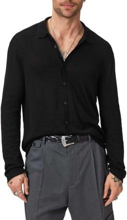 John Varvatos Sorrenti Cardigan in Black at Nordstrom, Size X-Large
