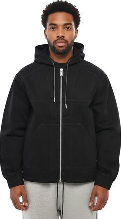 1989 STUDIO Black Solid Zip Up Hoodie