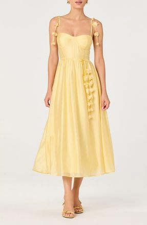ASTR the Label Halcyon A-Line Dress in Yellow at Nordstrom, Size Medium