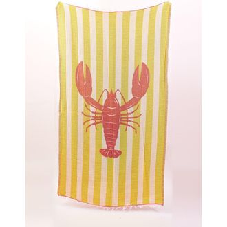 Hat Attack Novelty Turkish Towel in Lobster Yellow/coral at Nordstrom