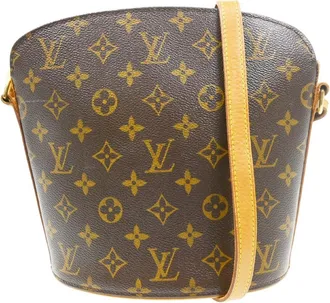 Louis Vuitton Drouot Monogram Canvas Brown Canvas Handbag (Pre-Owned)