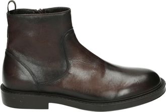 Giorgio Bruine leren herenlaarzen - Heren - Enkellaarsjes - Bruin - 47 EU - Leer - Schoenen