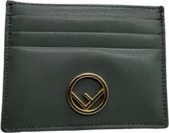 Fendi Pre-owned Wallets, female, Gray, Size: ONE SIZE Pre-owned Card Holder