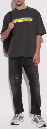 Dsquared2 T-shirt With Logo, Mens, Grey