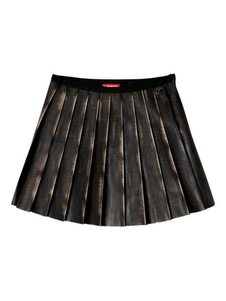 Diesel pleated mini skirt - Brown