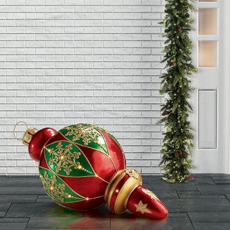 Frontgate Feliz Finial Yard Ornament - Frontgate - Outdoor Christmas Decor