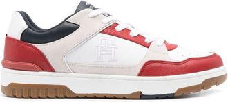 Tommy Hilfiger Basket Street Block leather sneakers - men - Calf Leather/Fabric/Fabric/Rubber - 45 - White