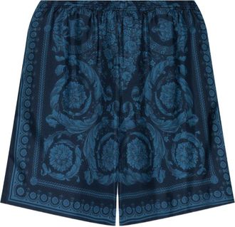 Versace Relaxed Baroque Patterned Silk-Nylon Shorts